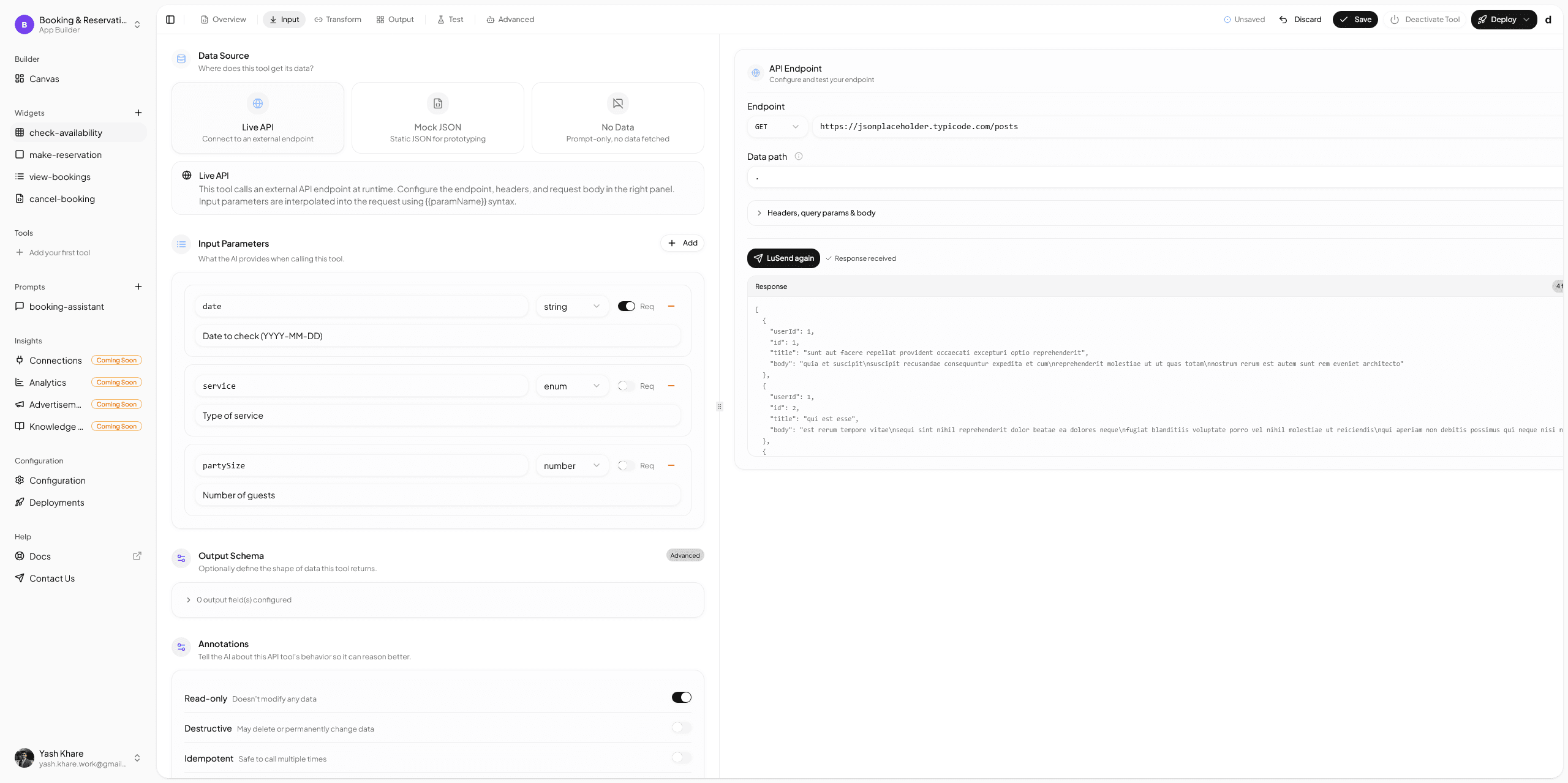 drio tool configuration view
